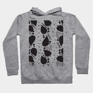 Leaf Doodle Seamless Surface Pattern Design Hoodie